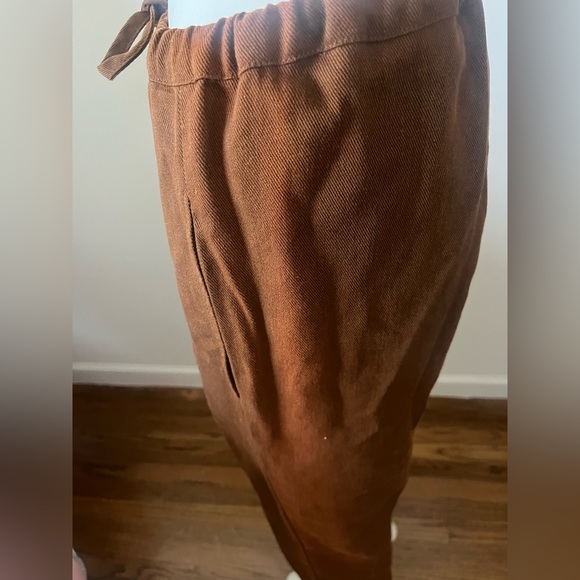 Old Friends Brown Tencel Pants, Made in USA - Picture 9 of 15